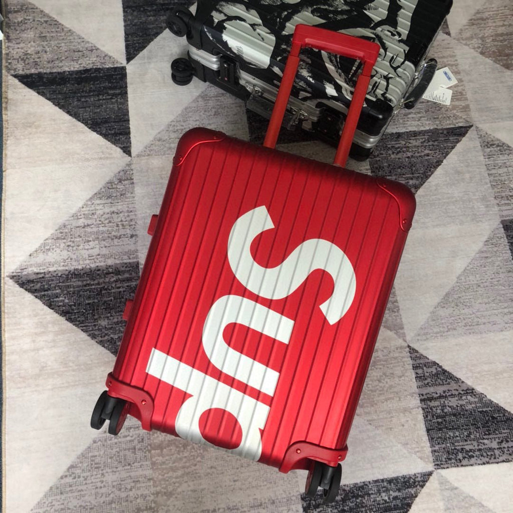 Louis Vuitton x Supreme Rolling Vali In Red 26 Inch