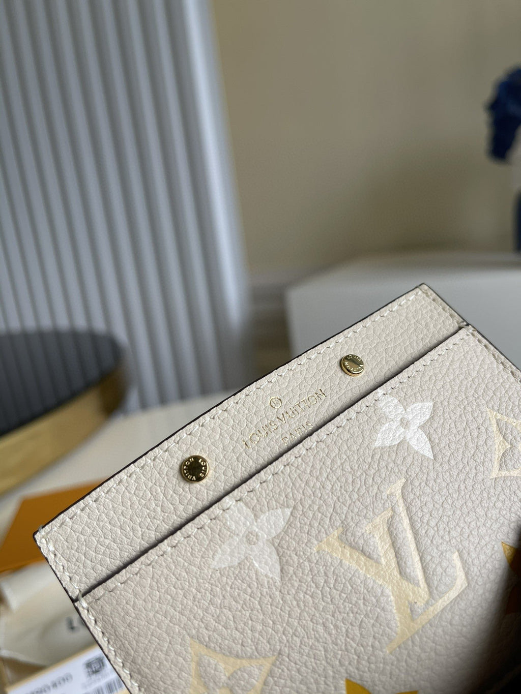 Louis Vuitton Monogram Empreinte Wallet 11cm Cream