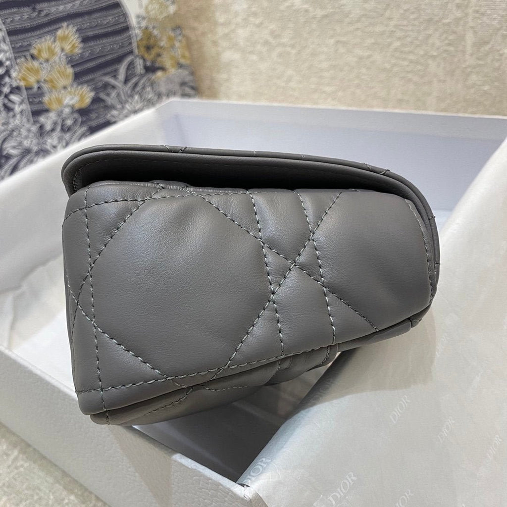Christian Dior Mini Caro Bag 20cm Dark Grey