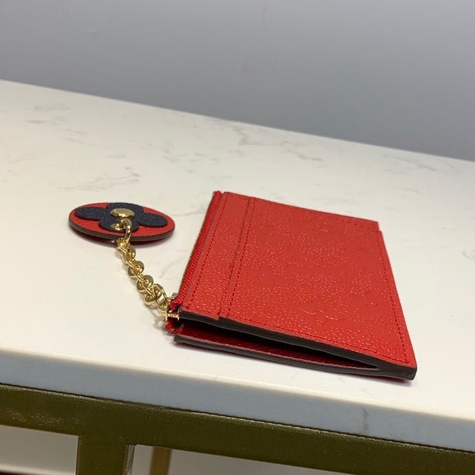 Louis Vuitton Zipped Card Holder 13cm Red