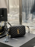 Saint Laurent Lou Belt Bag In Matelasse Gold Hardware 15cm