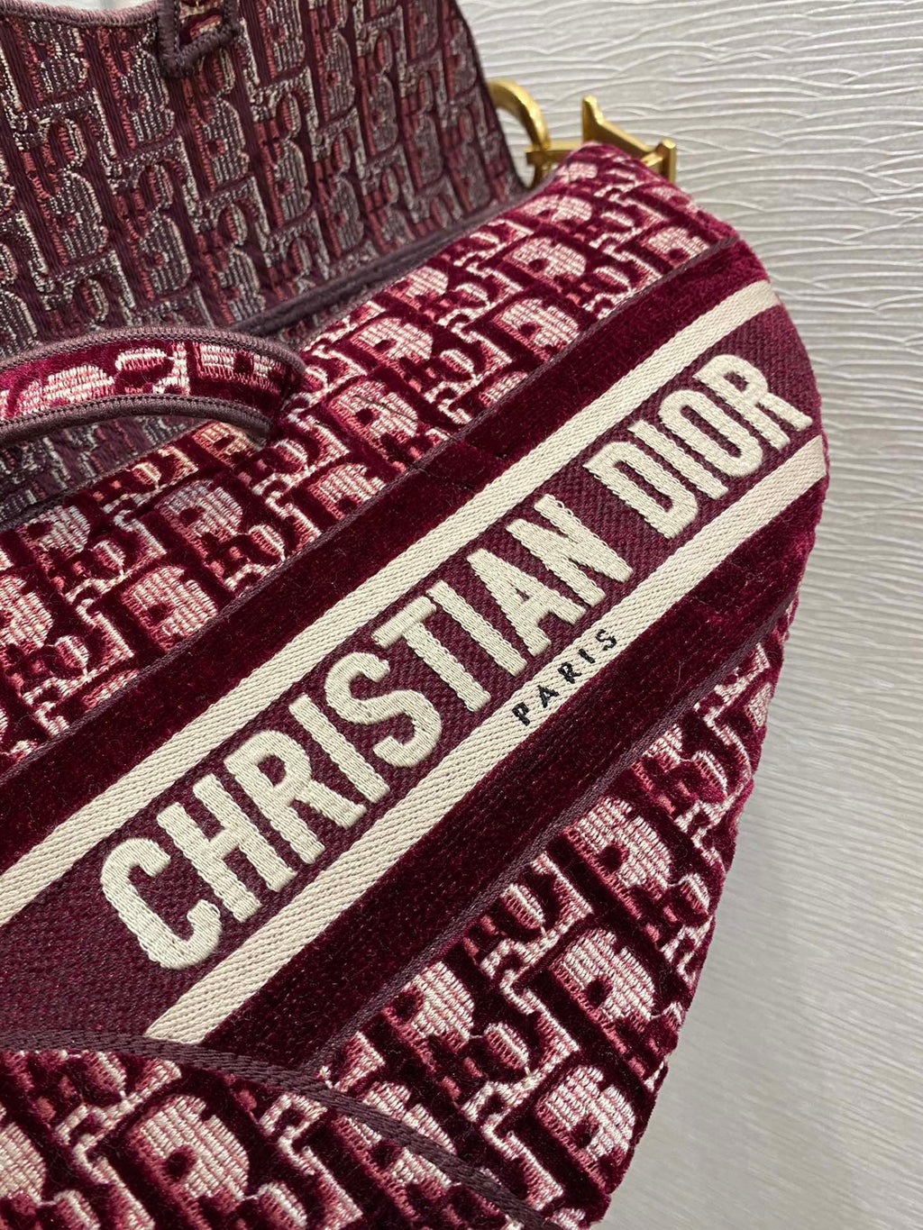 Christian Dior Red Saddle Bag 25cm