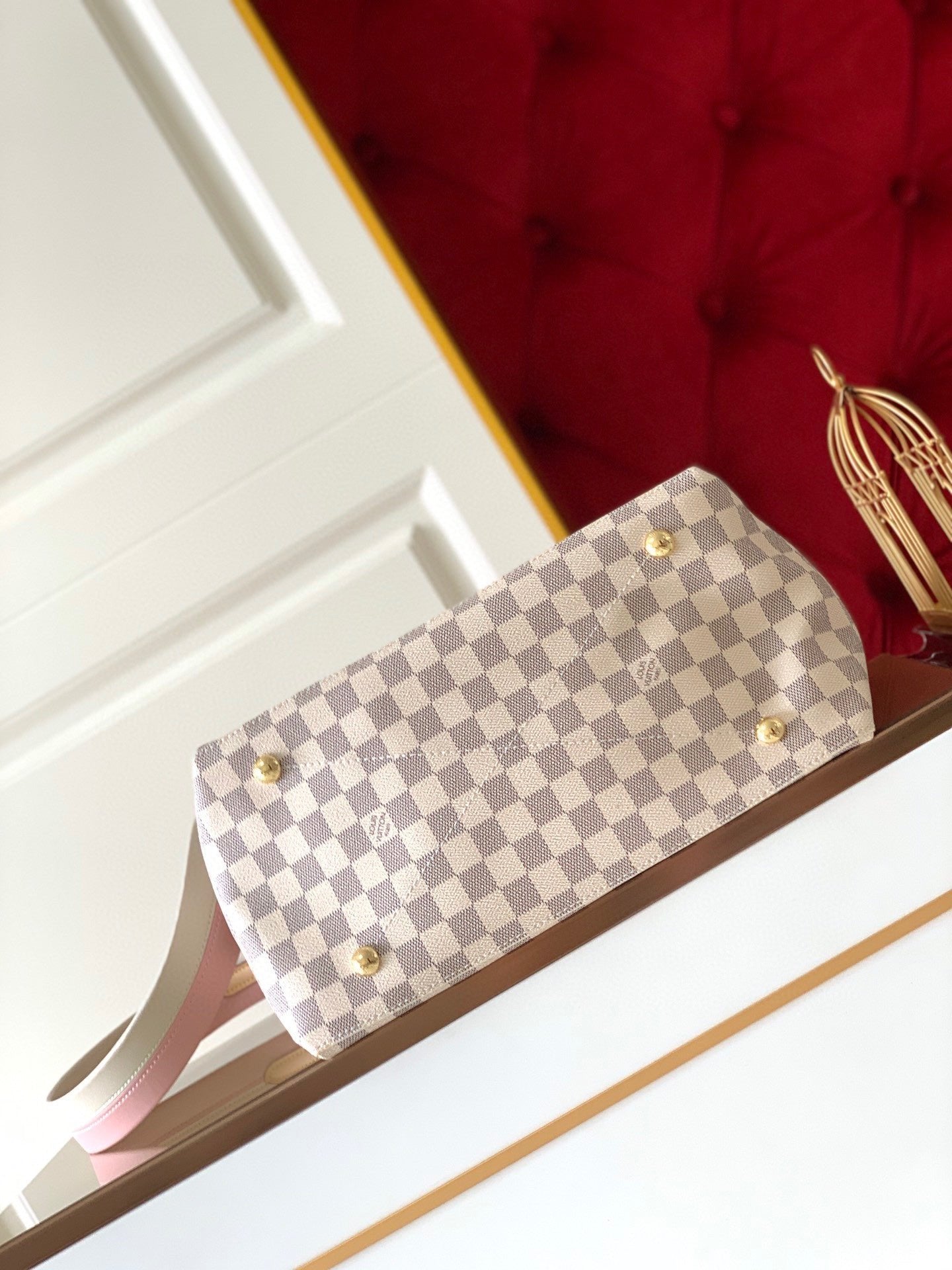 Louis Vuitton Beaubourg Woven Handle Tote Bag 32cm Damier Azur Canvas Spring/Summer Collection M40343