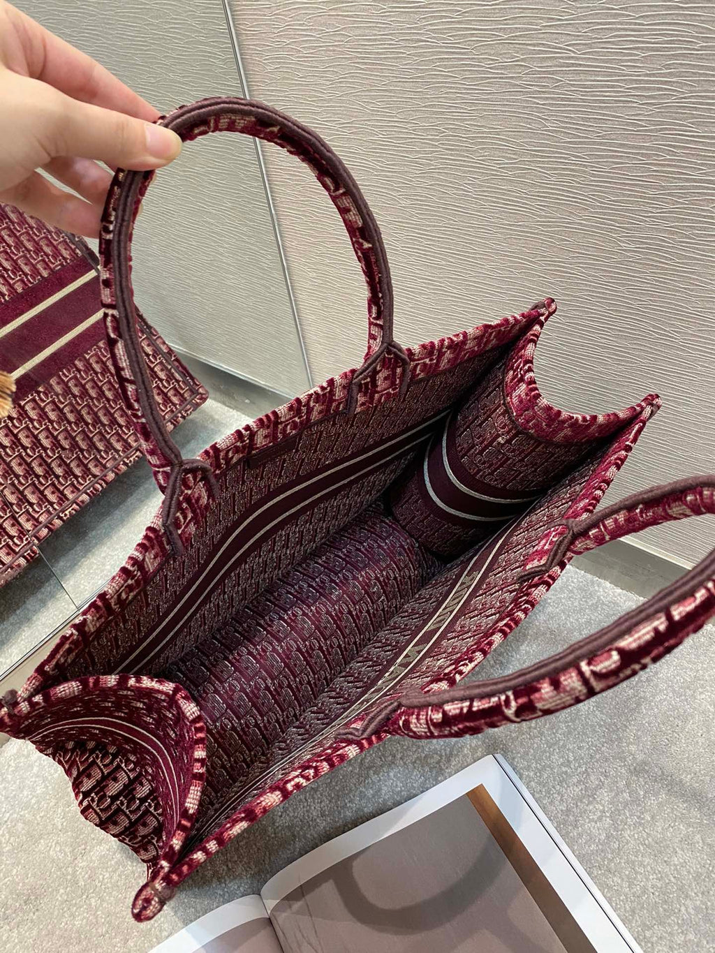 Christian Dior RedLarge Handle Bag 42cm