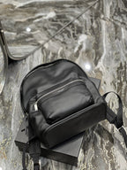 Saint Laurent City Backpack In Unisex 35cm Black