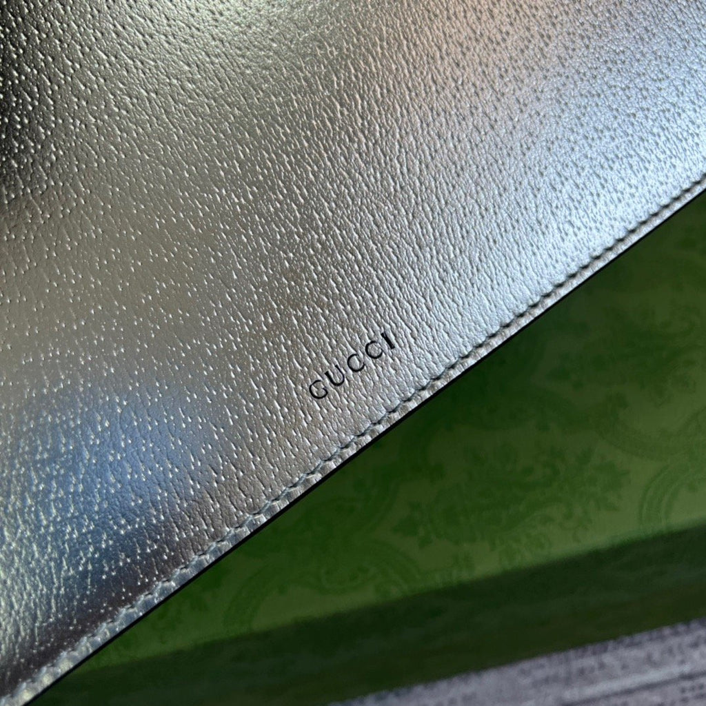 Gucci Dionysus Small Shoulder Bag Silver For Women, Women’s Bags 10in/26cm GG