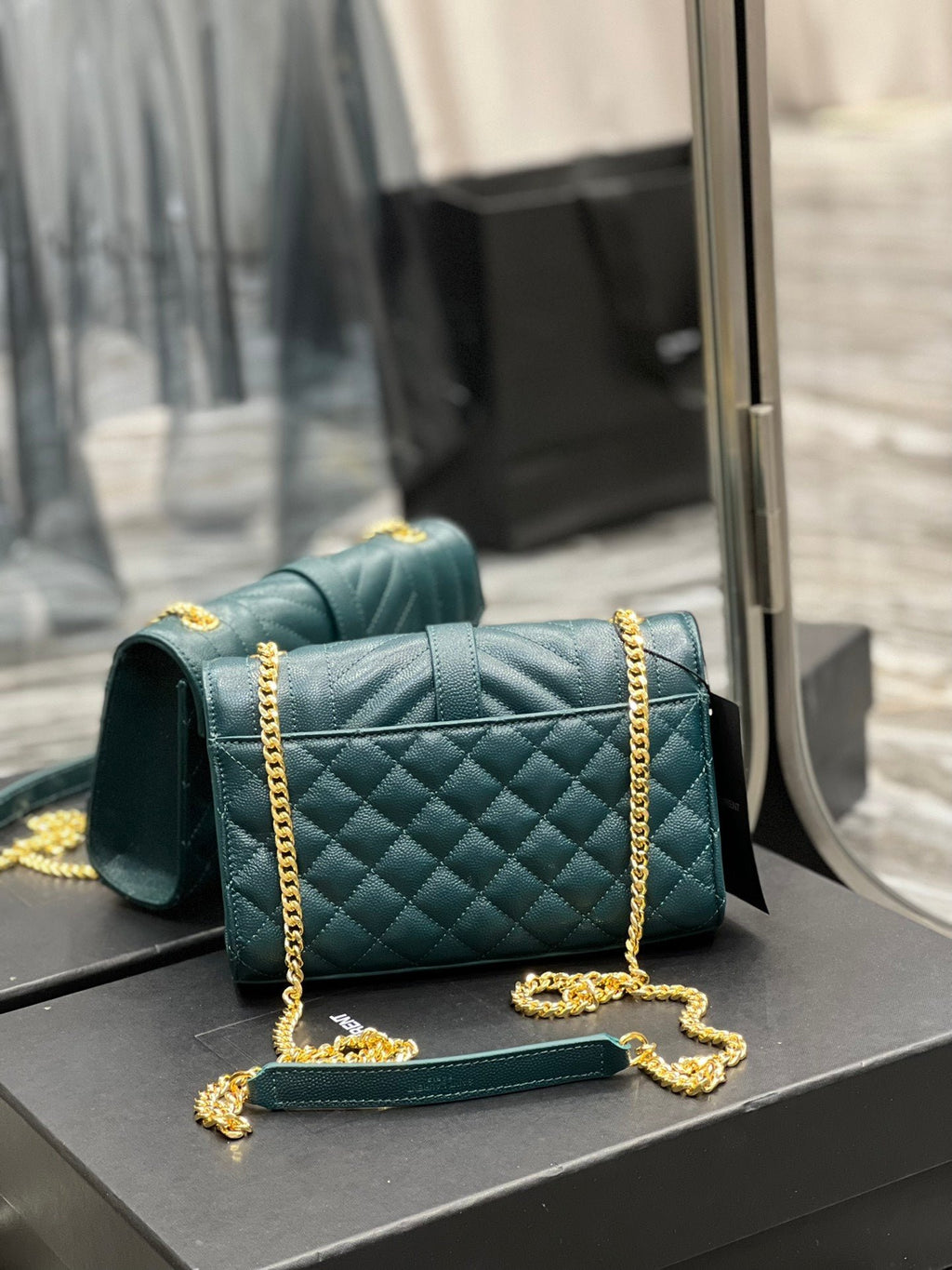 Saint Laurent Small Bag In Mix Matelasse 21cm