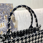 Christina Dior Medium Book Tote Bag 36cm Black