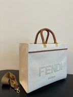 Fendi Tote Bag 35cm Beige