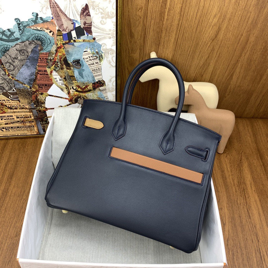 Hermes Birkin Colormatic Bag 30 Navy Blue, Gold Toned Hardware Bag For Women, Women’s Handbags, Shoulder Bags 11.8in/30cm