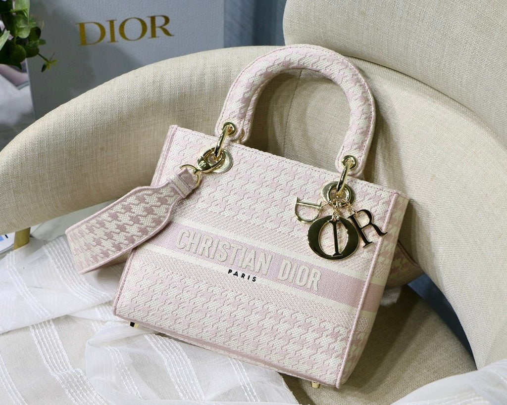 Christian Dior Medium Lady D-Lite Bag 24cm Pink