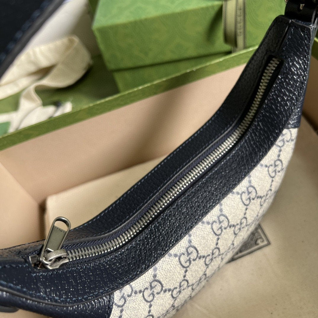 Gucci Ophidia GG Mini Bag Beige And Blue GG Supreme Canvas For Women 7.9in/20cm