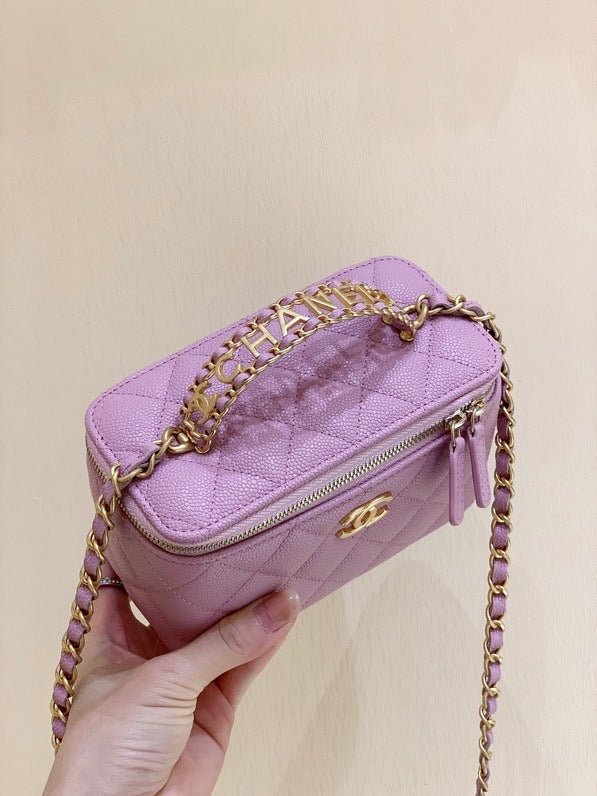 Chanel Small Vanity Bag 17cm Purple