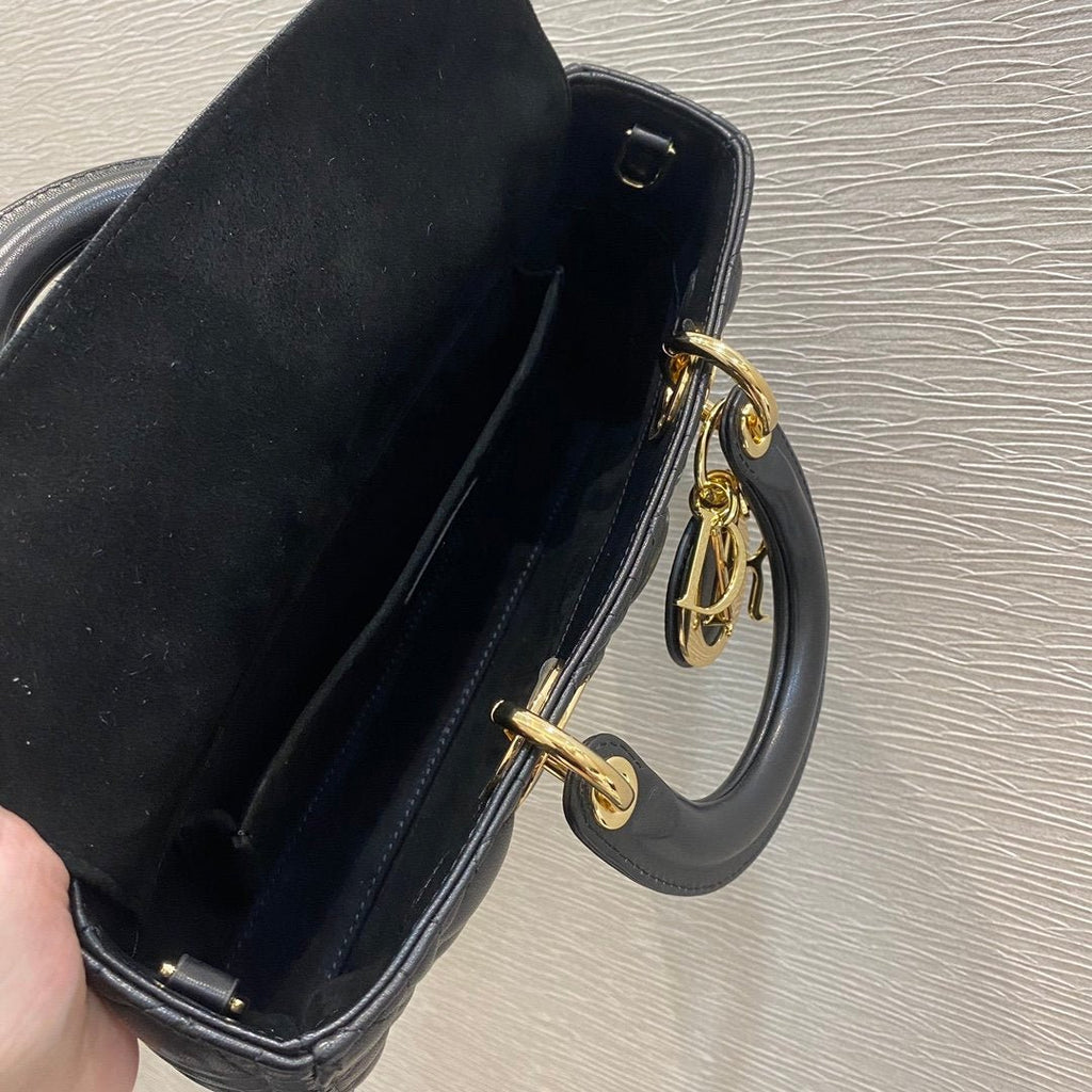 Christian Dior Lady D-Joy Bag 26cm Black