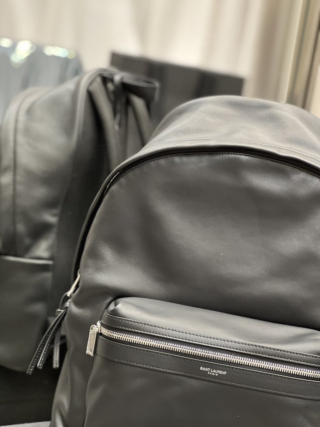 Saint Laurent City Backpack Unisex 38cm Black