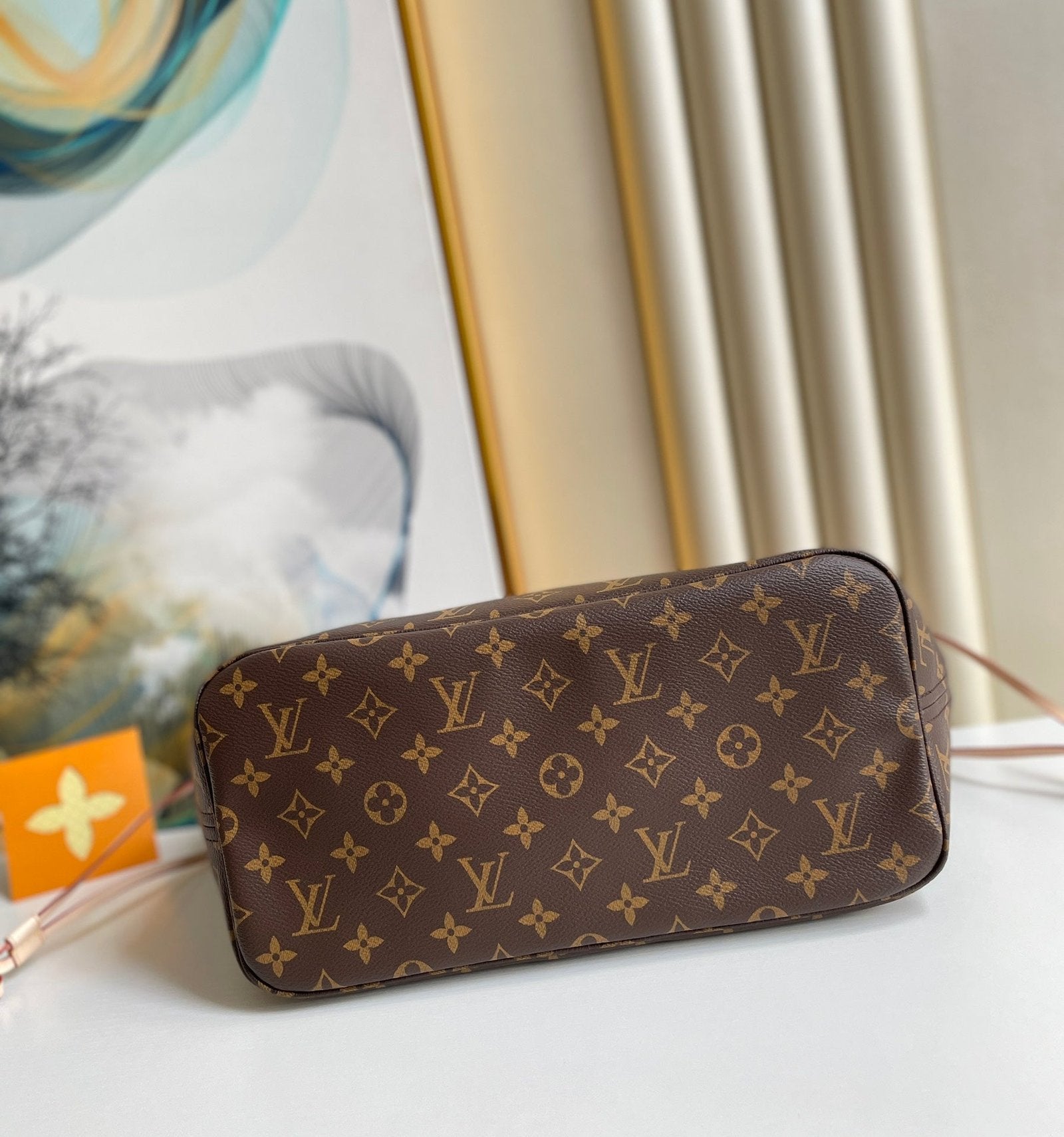Louis Vuitton Neverfull MM Bag 32cm Damier Azur Canvas Fall/Winter Collection N41361, Red