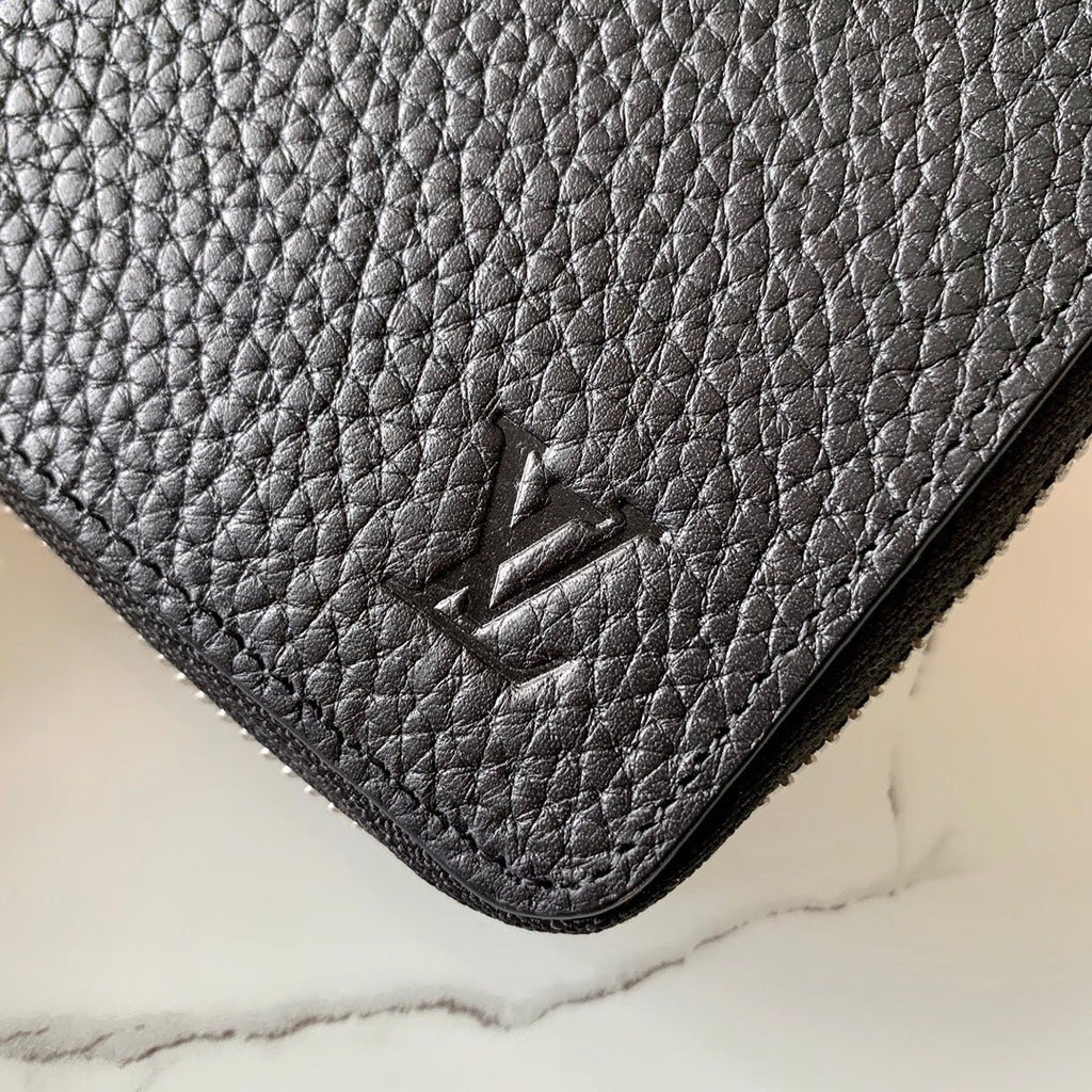Louis Vuitton Taurillon Clutch Wallet 20cm Black