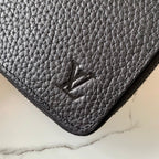 Louis Vuitton Taurillon Clutch Wallet 20cm Black