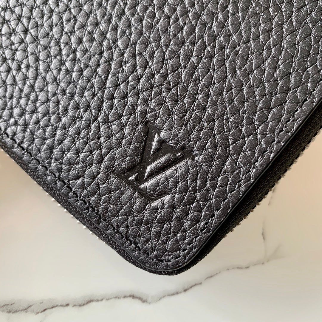 Louis Vuitton Taurillon Clutch Wallet 20cm Black
