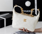 Chanel Hobo Handbag 28cm White