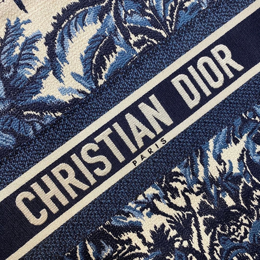 Christian Dior Book Tote Blue Bag 42cm