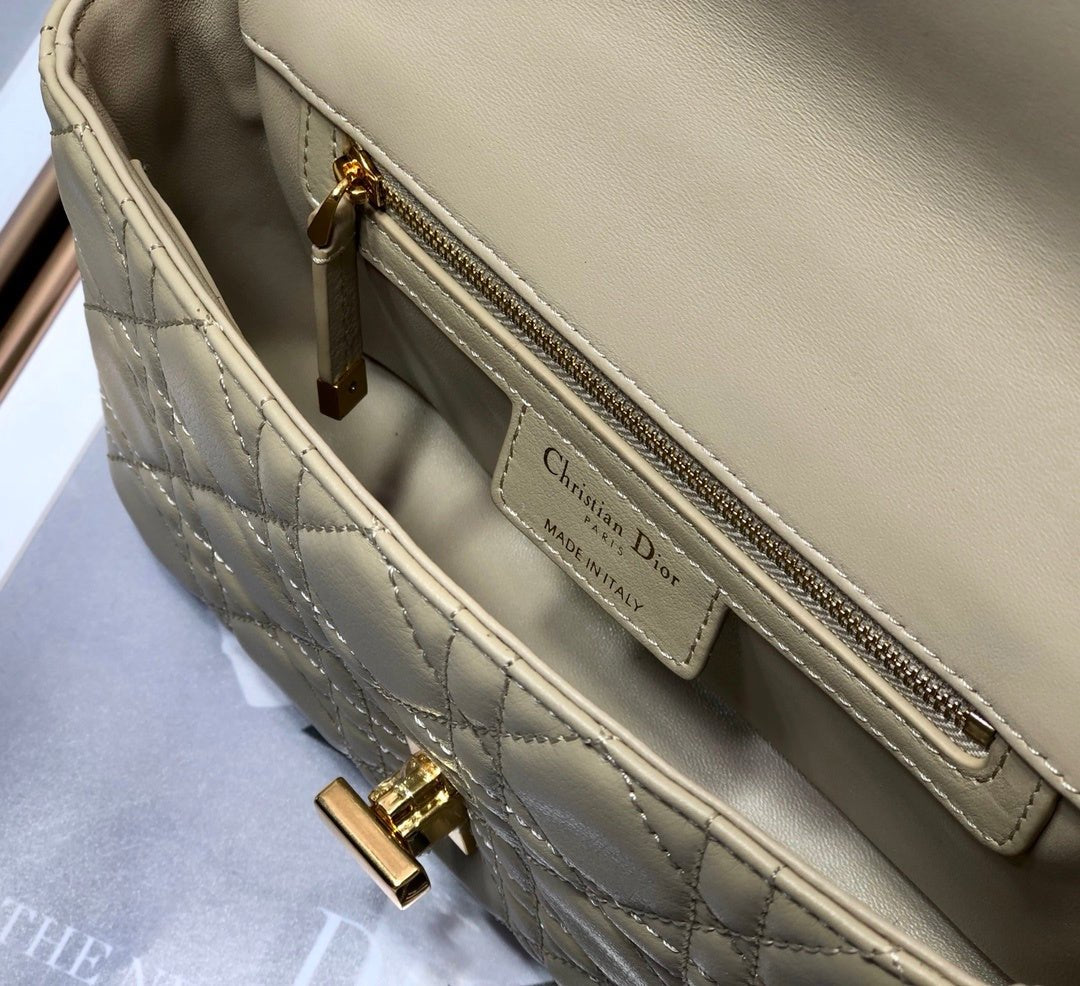 Small Dior Beige Caro Bag 20cm