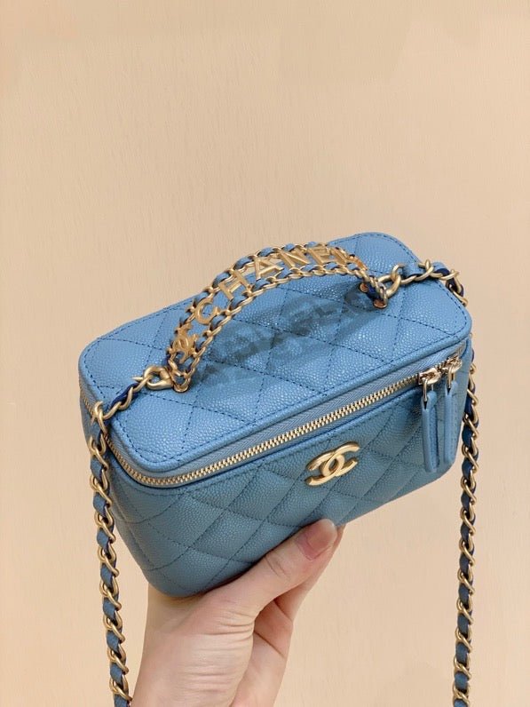 Chanel Small Vanity Bag 17cm Blue