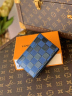 Louis Vuitton Damier Wallet 8cm Blue