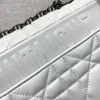Christian Dior Large Caro Bag 28cm White