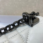 Christian Dior Mini Caro Bag 20cm White