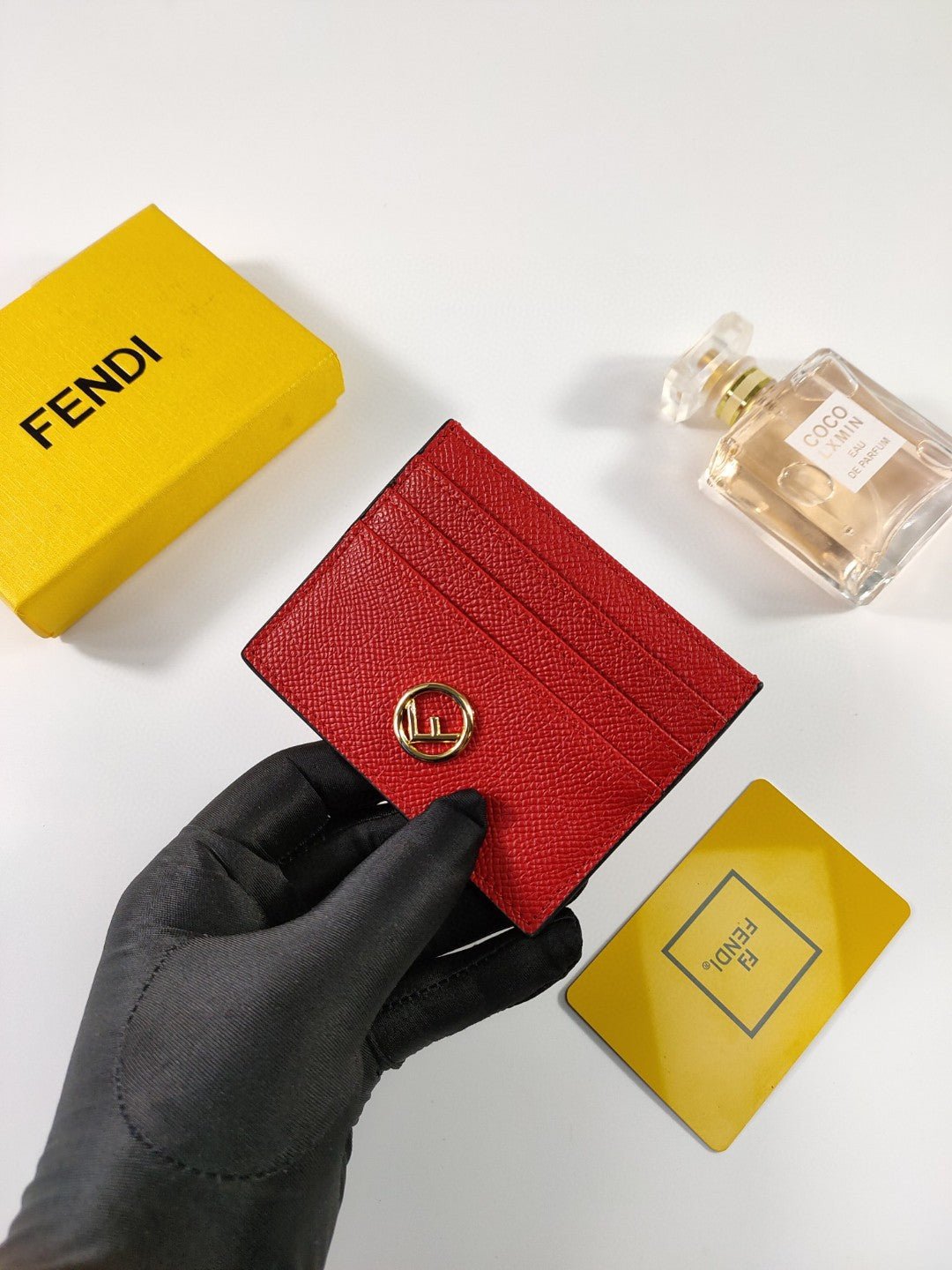 Fendi Card Case 10cm Red