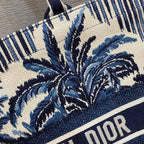 Christian Dior Book Tote Blue Bag 42cm