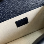 Gucci Dionysus Small GG Shoulder Bag Beige And Blue GG Supreme Canvas For Women 10in/25cm