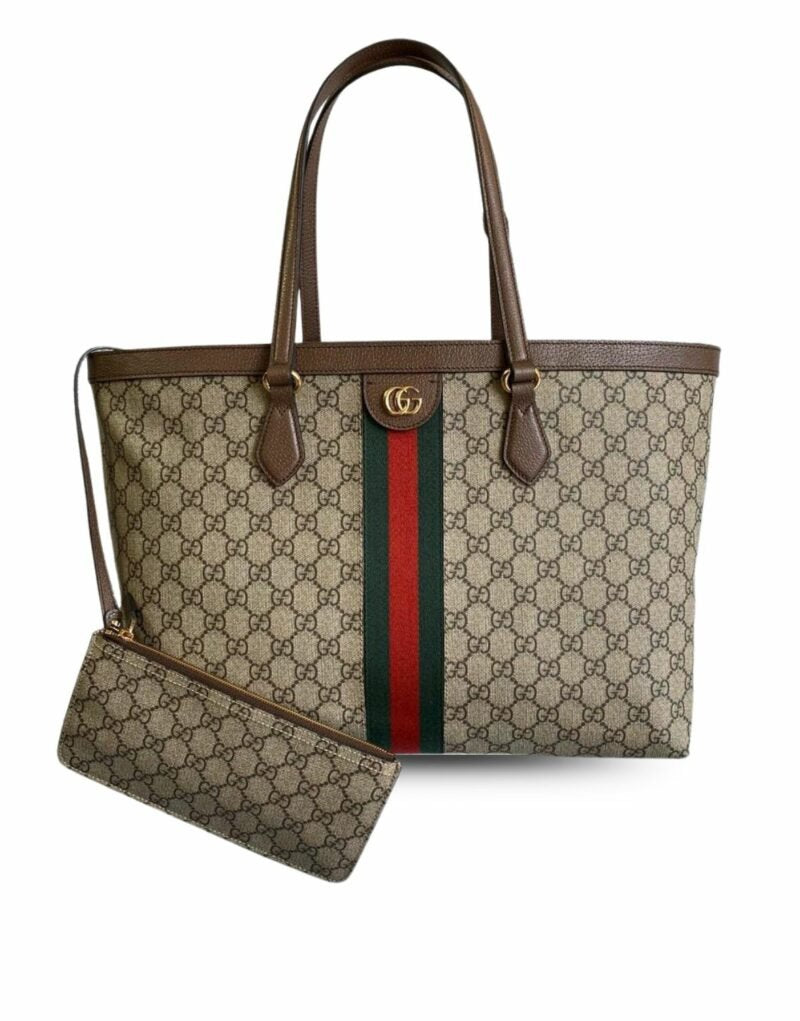 Gucci Ophidia GG Medium Tote Bag Beige For Women 15in/38cm