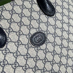 Gucci Tote Bag With Interlocking G Beige And Blue For Women 15in/38.5cm