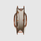 Gucci Tote Bag With Interlocking G Brown For Women 723308 92THG 8563 11.8in/30cm