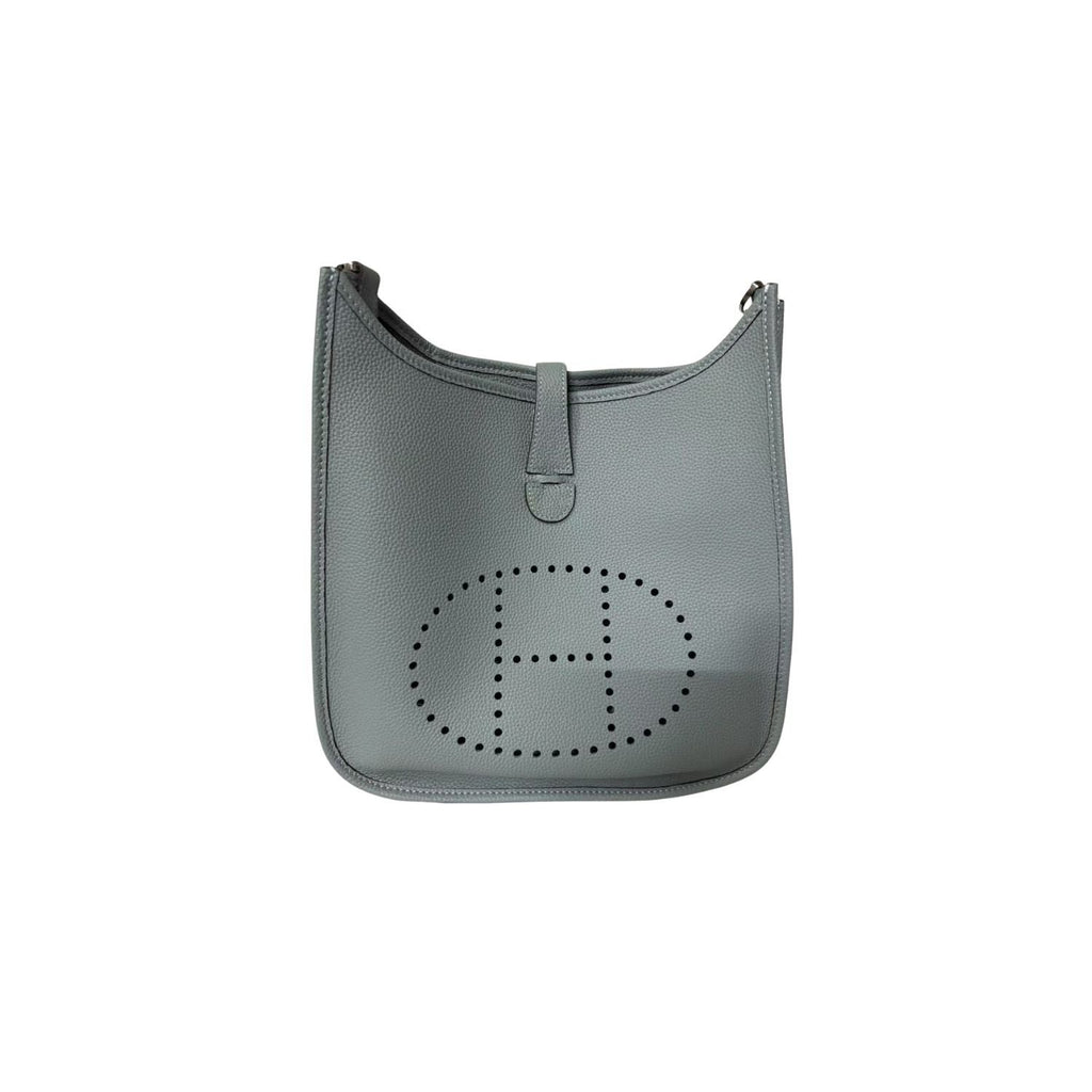Hermes Evelyne III 29 Bag Light Blue With Silver-Toned Hardware For Women, Women’s Shoulder And Crossbody Bags 11.4in/29cm H056277CK18