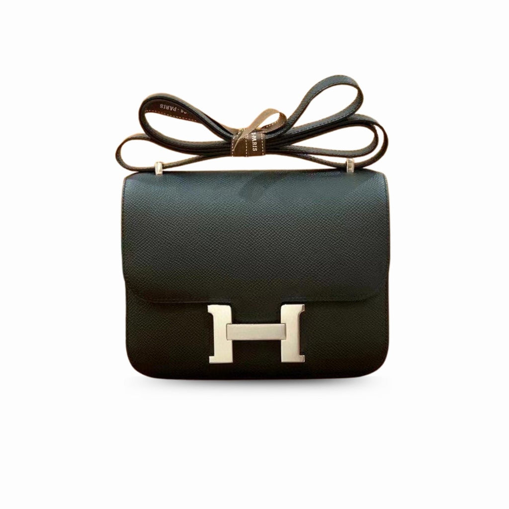Hermes Constance 23 Epsom Black For Women, Women’s Handbags, Shoulder Bag 9in/23cm