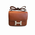 Hermes Constance 24 Swift Brown For Women Silver Toned Hardware, Women’s Handbags, Shoulder Bags 9.5in/24cm