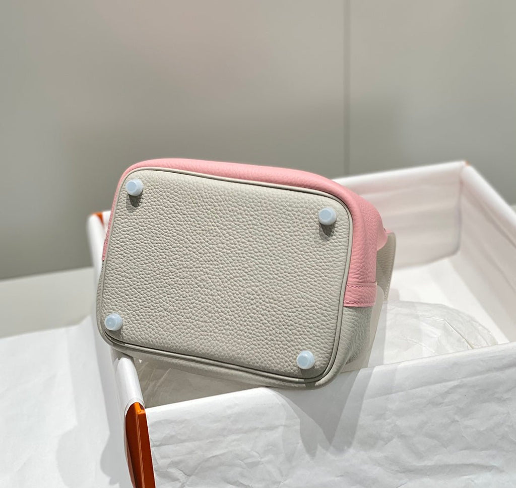 Hermes Picotin Lock 18 Bag Grey/Pink For Women 7.1in/18cm