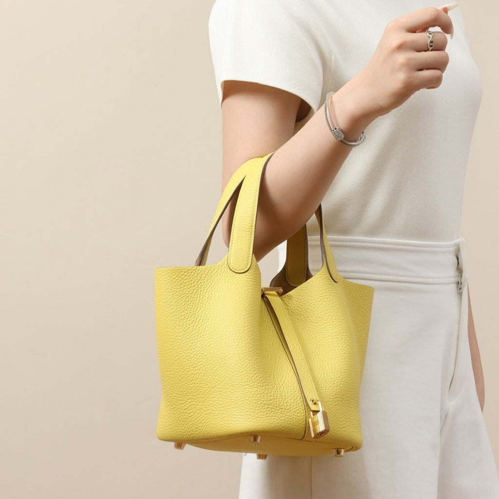 Hermes Picotin Lock 18 Bag Limoncello For Women 7.1in/18cm