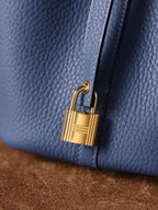 Hermes Picotin Lock 18 Blue Bag For Women, Women’s Handbags 7.1in/18cm