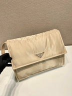 Prada Large Padded Shoulder Bag In Beige For Women 14.1in/ 36cm