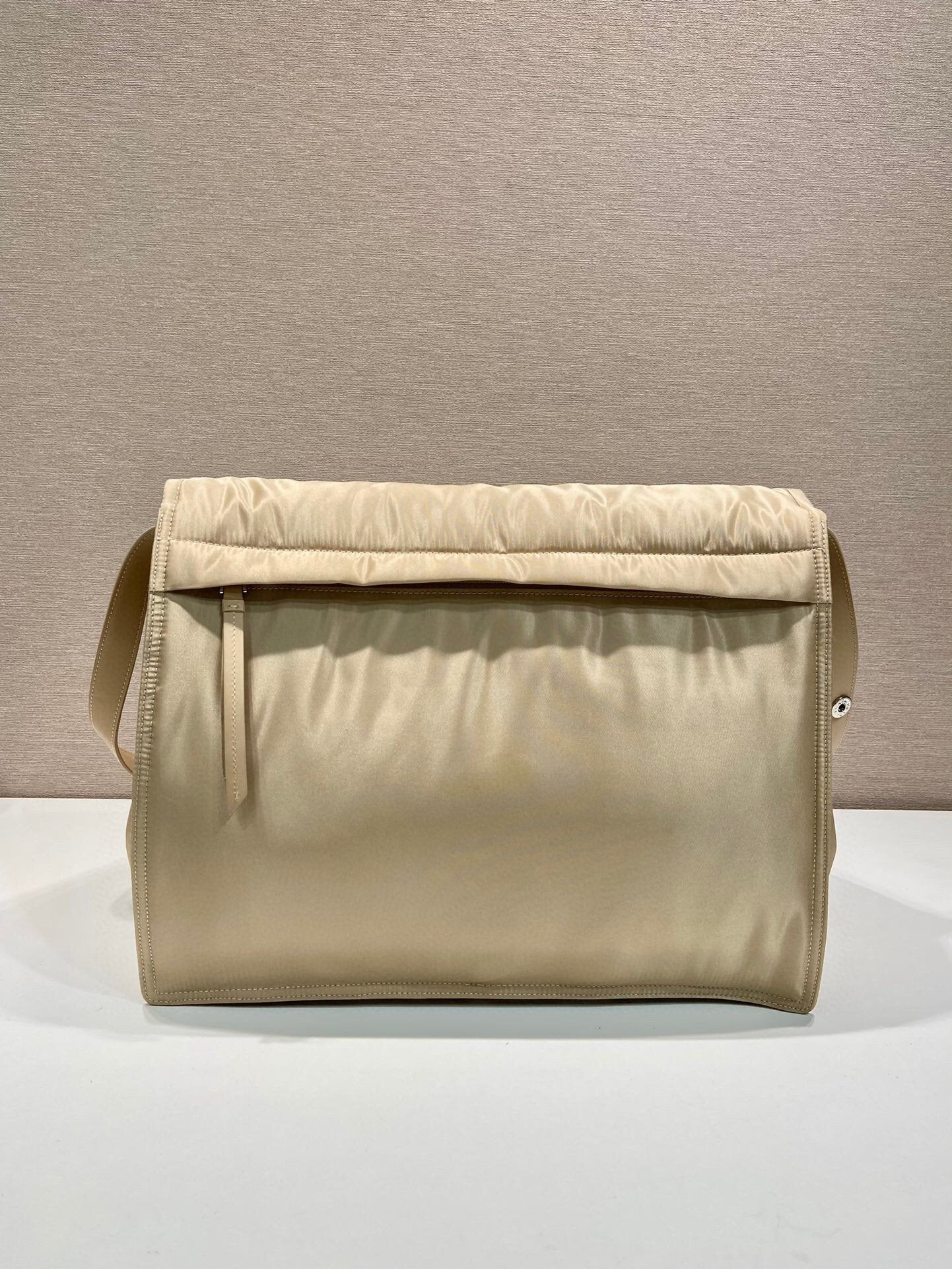 Prada Large Padded Shoulder Bag In Beige For Women 14.1in/ 36cm
