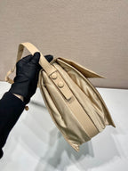 Prada Large Padded Shoulder Bag In Beige For Women 14.1in/ 36cm