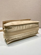 Prada Large Padded Shoulder Bag In Beige For Women 14.1in/ 36cm