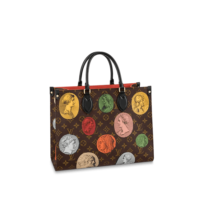 Louis Vuitton x Fornasetti Onthego MM Monogram Cameo 35Cm