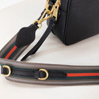 Prada Medium Camera Bag With Gold Tone Hardware In Black For Women 8.6in/ 22cm