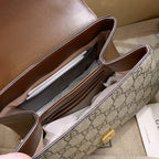 Gucci Horsebit 1955 Mini Bag Brown For Women, Women’s Bags 8.7in/22cm GG