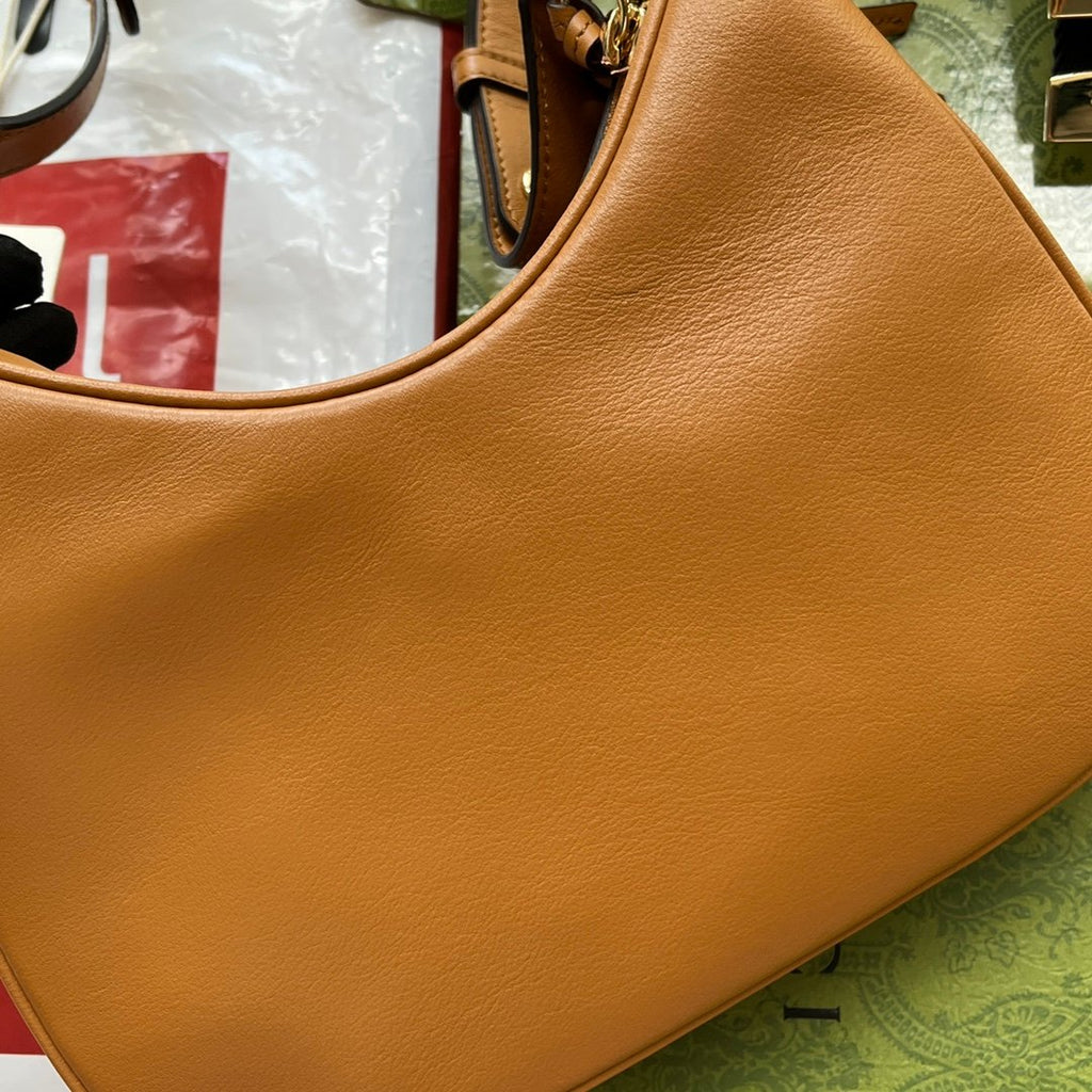 Gucci Atache Small Shoulder Bag Brown For Women, Women’s Bags 9in/23cm GG